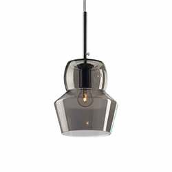 Lampadario sospensione Ideal Lux Zeno SP1 SMALL FUME 002040