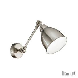 Lampada da parete Applique Ideal Lux Newton AP1 NICKEL 016399