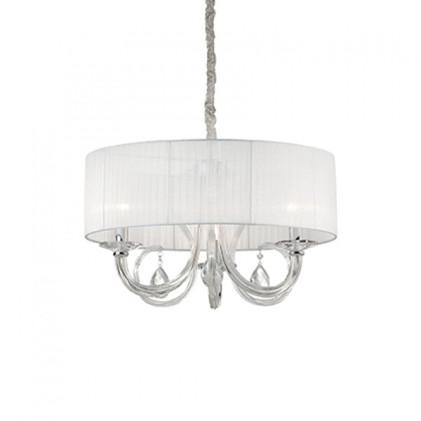 Lampadario sospensione Ideal Lux Swan SP3 Bianco 035840