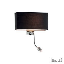 Lampada da parete Applique Ideal Lux Hotel AP2 NERO 035956