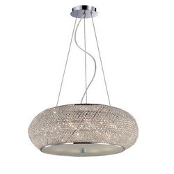 Lampadario sospensione Ideal Lux Pasha SP10 CROMO 082196