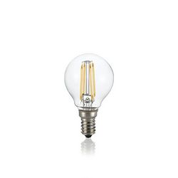 Confezione da 10 Lampadine Led Ideal Lux CLASSIC E14 4W SFERA TRASP 3000K 101200