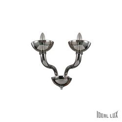 Lampada da parete Applique Ideal Lux Casanova AP2 FUME 116624