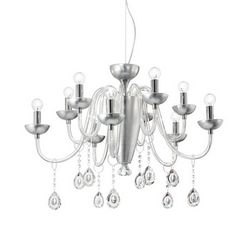 Lampadario sospensione Ideal Lux Camelia SP10 ARGENTO 125091