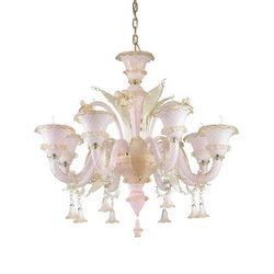 Lampadario sospensione Ideal Lux Antonietta SP8 ROSA 137278