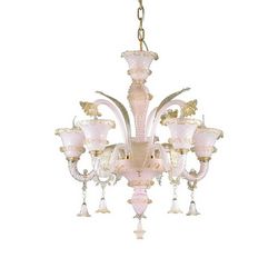 Lampadario sospensione Ideal Lux Antonietta SP5 ROSA 137346