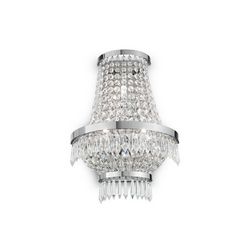 Lampada da parete Applique Ideal Lux Caesar AP3 CROMO 137698