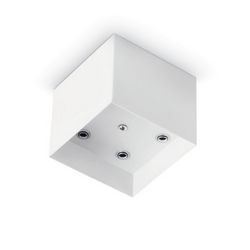 Bilanciere Ideal Lux Rosone METALLO 5 LUCI SQUARE BIANCO 138053