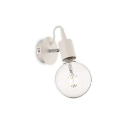 Lampada da parete Applique Ideal Lux Edison Ap1 Bianco 138374