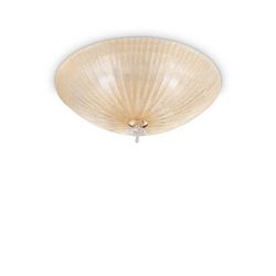 Plafoniera Ideal Lux Shell PL4 AMBRA 140186