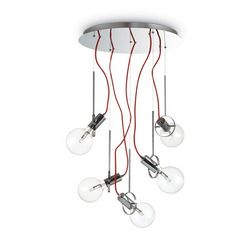 Lampadario sospensione Ideal Lux Radio SP5 CROMO 141145