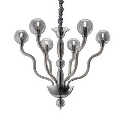 Lampadario sospensione Ideal Lux Nettuno SP6 FUME 144771