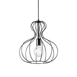 Lampadario sospensione Ideal Lux Ampolla-1 SP1 NERO 148502