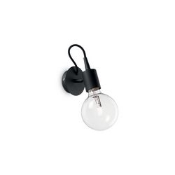 Lampada da parete Applique Ideal Lux Edison AP1 NERO 148908