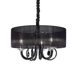 Lampadario sospensione Ideal Lux Swan SP3 NERO 153148