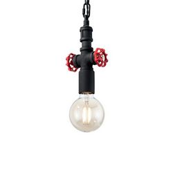Lampadario sospensione Ideal Lux Plumber SP1 NERO 155906