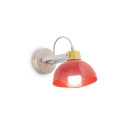 Lampada da parete Applique Ideal Lux Titti AP1 ROSSO 157122