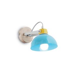 Lampada da parete Applique Ideal Lux Titti AP1 AZZURRO 157139