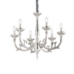 Lampadario sospensione Ideal Lux Lancelot SP6 ARGENTO 159874