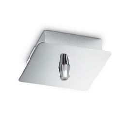 Rosone Metallo Luce Square Cromo Ideal Lux 203256