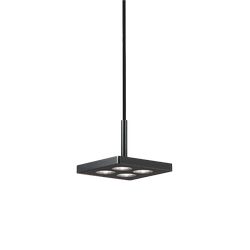 Lampadario sospensione Ideal Lux Garage Sp4 Square Nero 205830