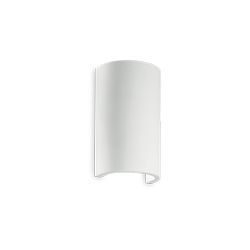 Lampada da parete Applique Ideal Lux Flash Gesso Ap1 Round 214696