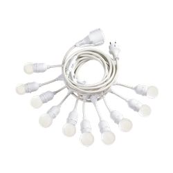 Lampadario sospensione Ideal Lux Fiesta Sp10 Bianco 246802