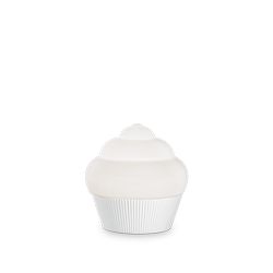Lampada da tavolo Ideal Lux Cupcake Tl1 Small Bianco 248479