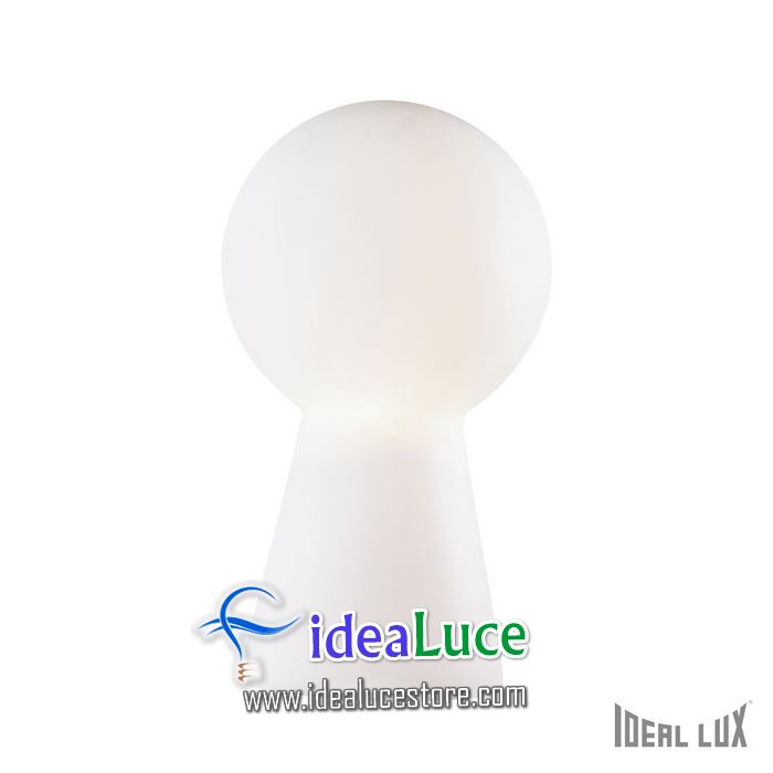 Lampada da tavolo Ideal Lux Birillo TL1 BIG BIANCO 000275