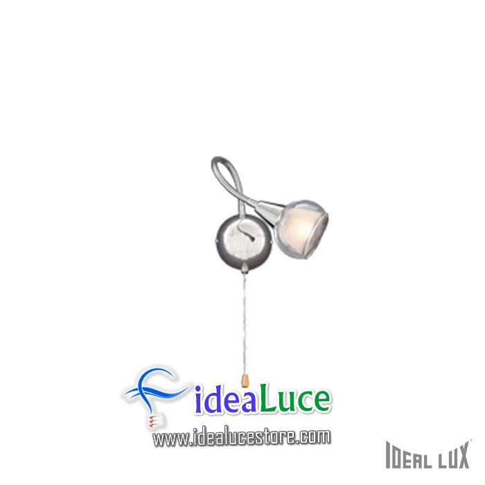 Lampada da parete Applique Ideal Lux Tender AP1 TRASPARENTE 004235