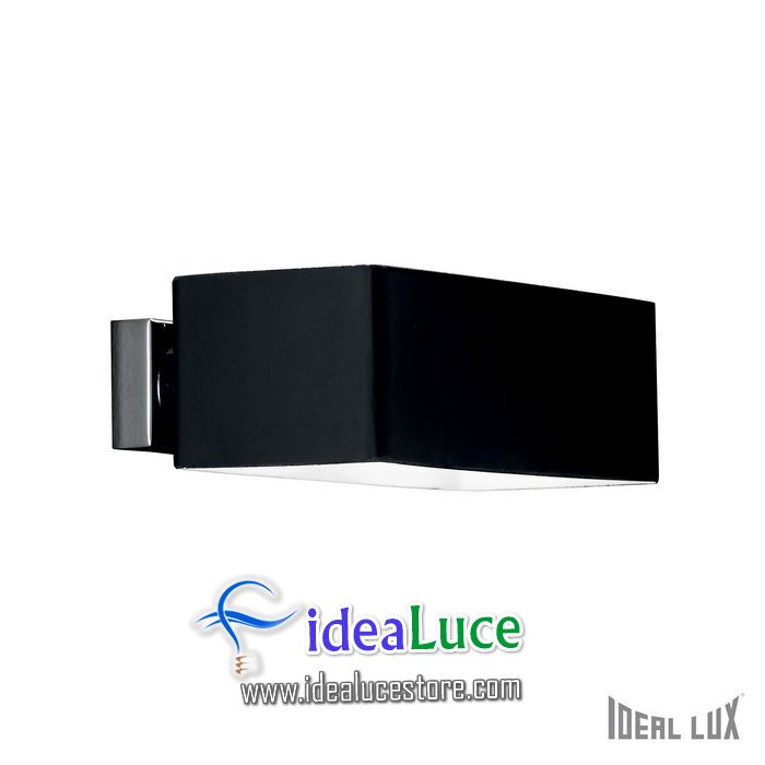 Lampada da parete Applique Ideal Lux Box AP2 NERO 009513