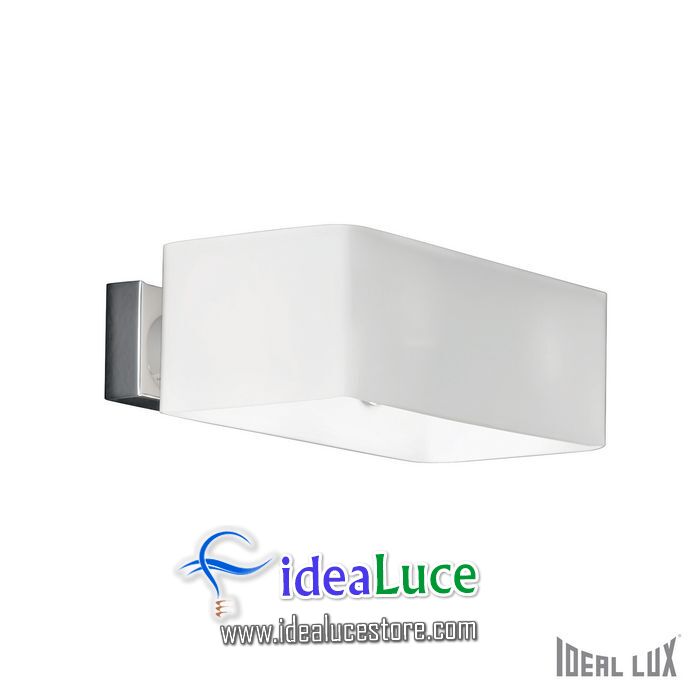 Lampada da parete Applique Ideal Lux Box AP2 BIANCO 009537