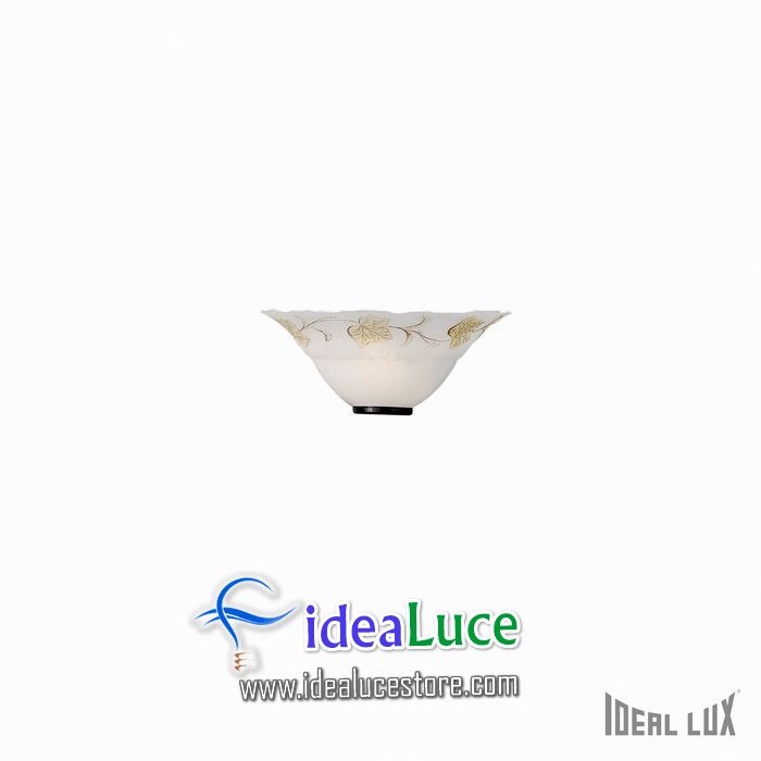 Lampada da parete Applique Ideal Lux Foglia AP1 D30 013787