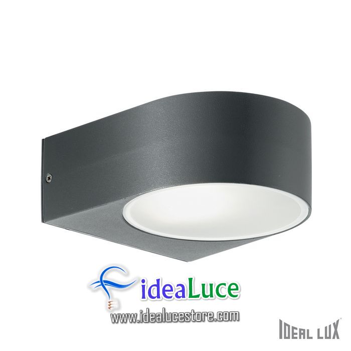 Lampada da esterno Applique Ideal Lux Iko AP1 ANTRACITE 018515