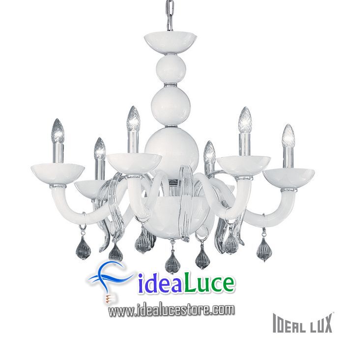 Lampadario sospensione Ideal Lux Windsor SP6 022765 Lampadario sospensione Ideal Lux Windsor SP6 022765