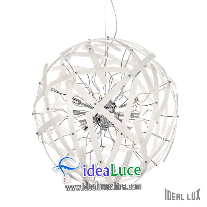 Lampadario sospensione Ideal Lux Lemon SP12 BIANCO 023977 Lampadario sospensione Ideal Lux Lemon SP12 BIANCO 023977