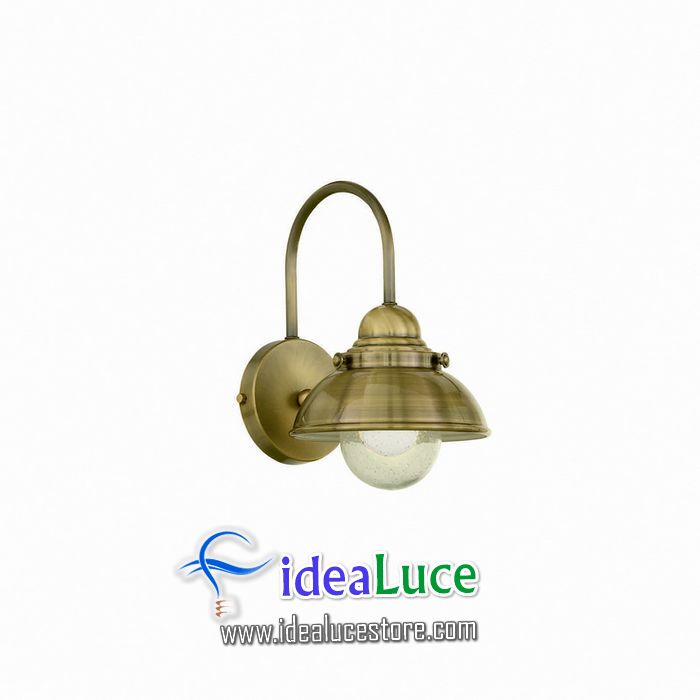 Lampada da parete Applique Ideal Lux Sailor AP1 D20 BRUNITO 025261