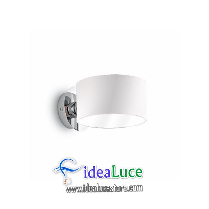 Lampada da parete Applique Ideal Lux Anello AP1 BIANCO 028361