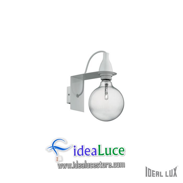 Lampada da parete Applique Ideal Lux Minimal AP1 BIANCO 045191