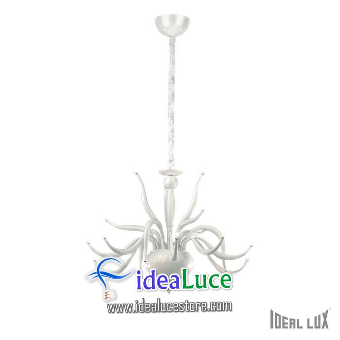 Lampadario sospensione Ideal Lux Elysee SP18 BIANCO 058986
