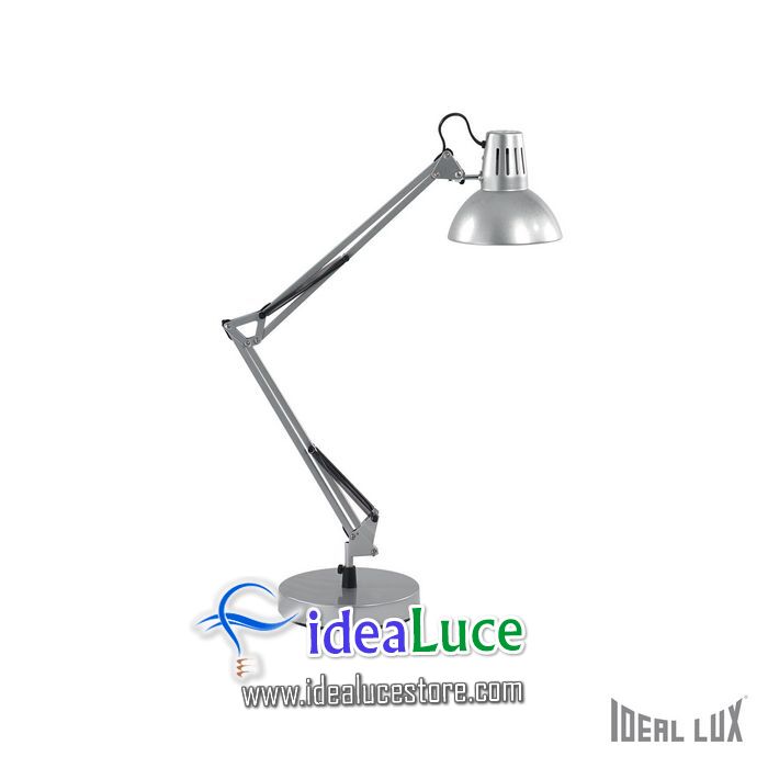 Lampada da tavolo Ideal Lux Wally TL1 ARGENTO 061177