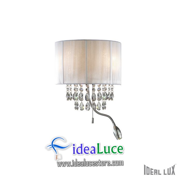 Lampada da parete Applique Ideal Lux Opera AP3 BIANCO 068268