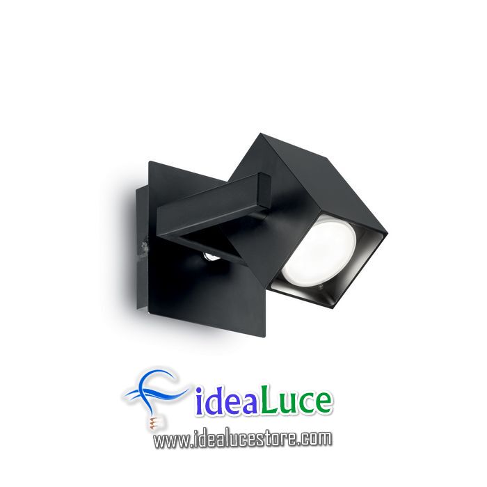 Lampada da parete Applique Ideal Lux Mouse AP1 NERO 073569