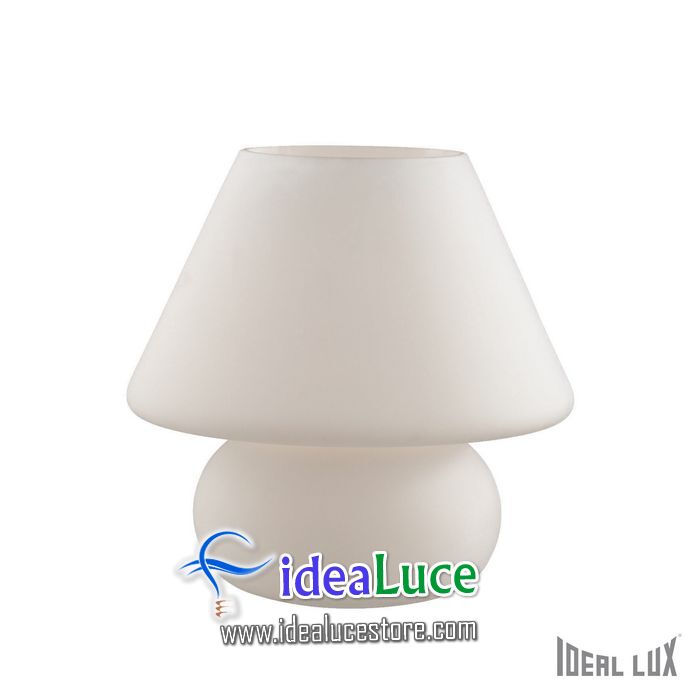Lampada da tavolo Ideal Lux Prato TL1 BIG BIANCO 074702