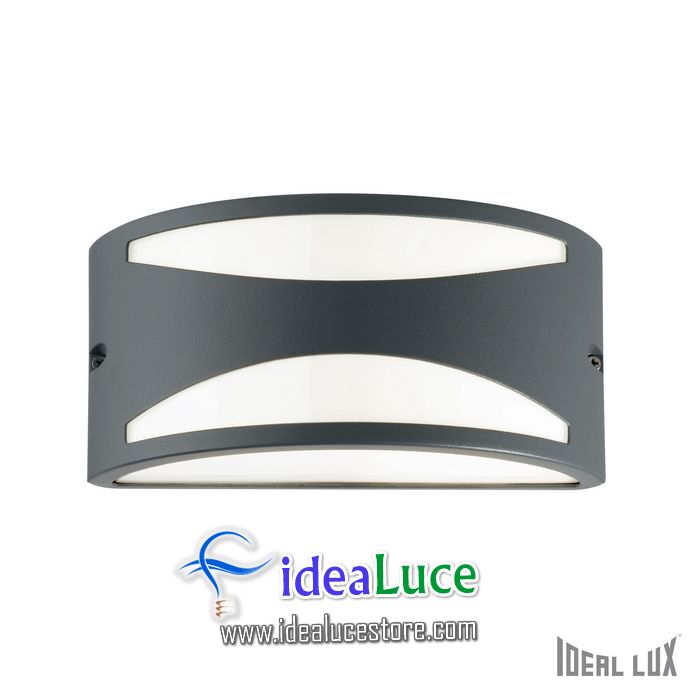 Lampada da esterno Applique Ideal Lux Rex-3 AP1 ANTRACITE 092447