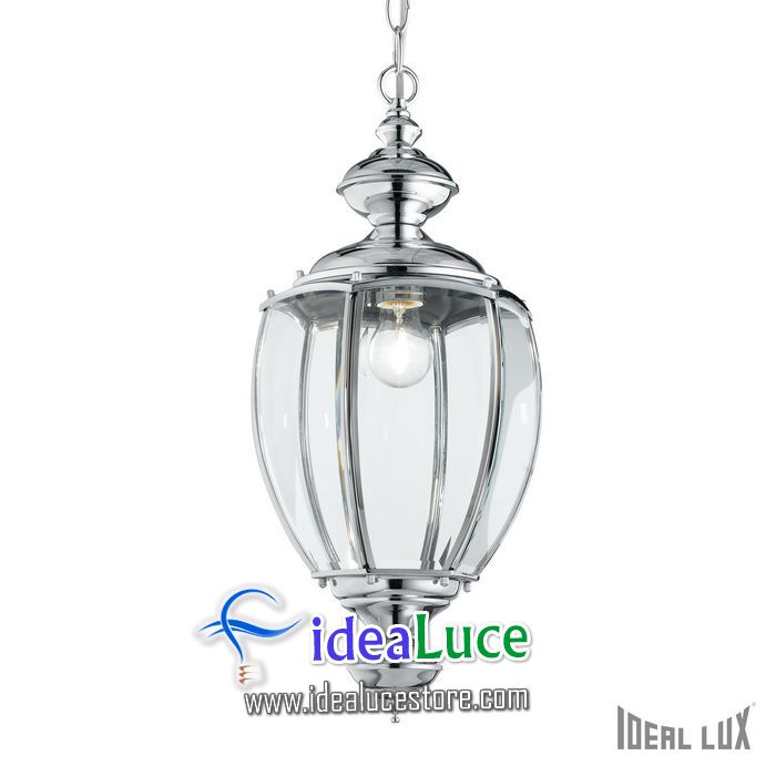 lampadario sospensione ideal lux norma sp1 big cromo 094786