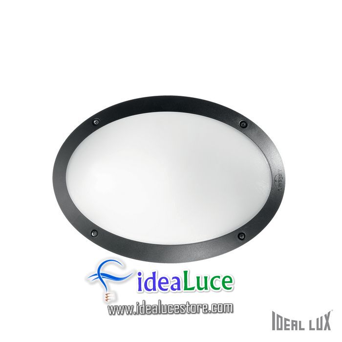 Lampada da esterno Applique Ideal Lux Maddi-1 AP1 NERO 096704