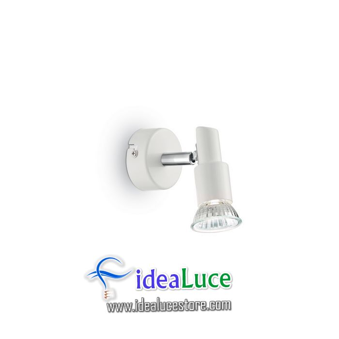Lampada da parete Applique Ideal Lux Slem AP1 BIANCO 099064
