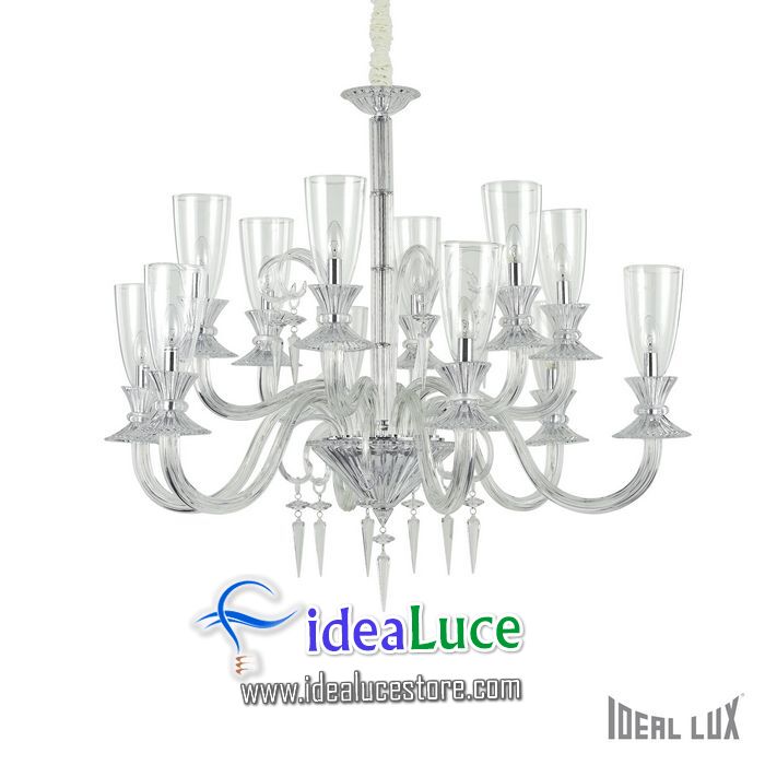 lampadario sospensione ideal lux beethoven sp12 103419