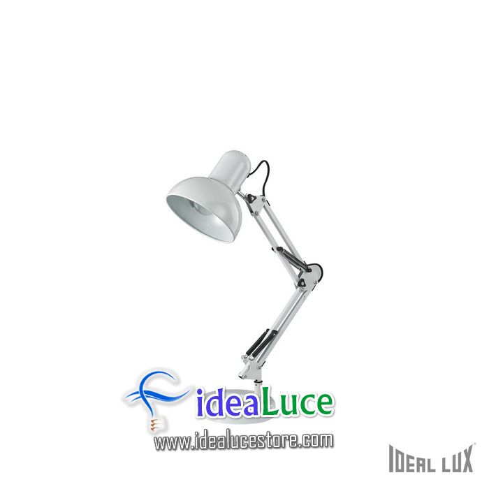 Lampada da tavolo Ideal Lux Kelly TL1 BIANCO 108117